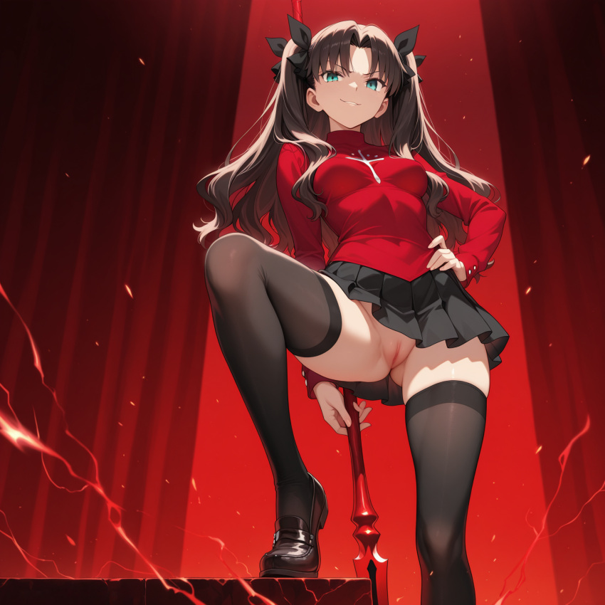 Tohsaka Rin (Fate/Stay Night) Rule 34 Image