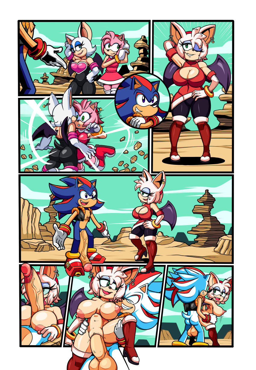 1boy 1girls 2boys 2girls amouge amouge_the_hedgebat amy_rose bat big_breasts big_penis breasts comic escopeto female fused_character fused_sex fusion hedgehog huge_breasts huge_cock male mammal paizuri penis potara_earrings rouge_the_bat sex shadic_the_hedgehog shadow_the_hedgehog sonic_(series) sonic_the_hedgehog super_form superbunnygt