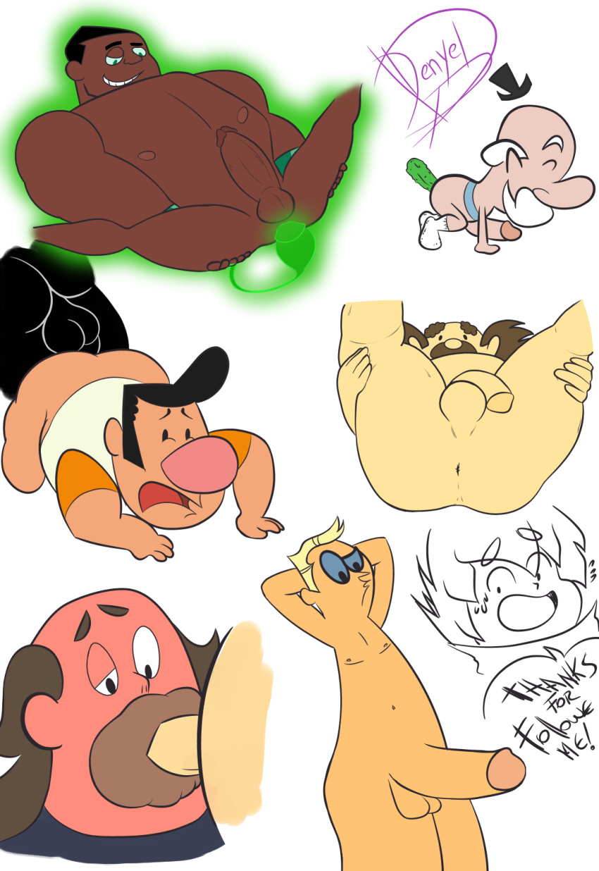 9boys abs anal_insertion anal_object_insertion anal_penetration anal_sex anus artist_signature balding balls black_body black_hair blonde_hair blowjob boner bottomless brown_hair cartoon_network character_request cock_gobble cock_hungry cum_hungry dark-skinned_male dark_skin dc dc_comics denyeldd dexter's_dad dexter's_laboratory dildo dildo_in_ass dilf english_text erect_while_penetrated erection eyebrows_visible_through_hair facial_hair feet_out_of_frame fellatio flaccid gay giving_head going_down_on green_eyes green_lantern green_lantern_(series) green_lantern_corps greg_universe hands_behind_head improvised_dildo inviting_to_sex john_stewart large_penis legs_held_open legs_up looking_at_penis male male_only mayor_mayor mostly_offscreen_character multiple_males multiple_penises mustache nude oral_sex pecs penis penis_in_mouth penis_size_difference pickle pleasure_face power_ring powerpuff_girls presenting_anus presenting_hindquarters presenting_penis pursed_lips self_fuck socks spread_legs steven_universe sucking_off text thanks the_grim_adventures_of_billy_and_mandy thick_penis white_background white_hair yaoi