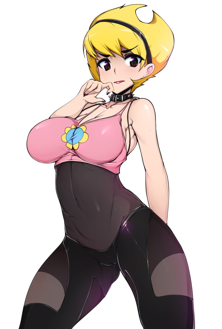 blonde_hair breasts cameltoe cartoon_network cleavage female female_only looking_at_viewer mandy mandy_(billy_and_mandy) pointy_chin slugbox solo the_grim_adventures_of_billy_and_mandy