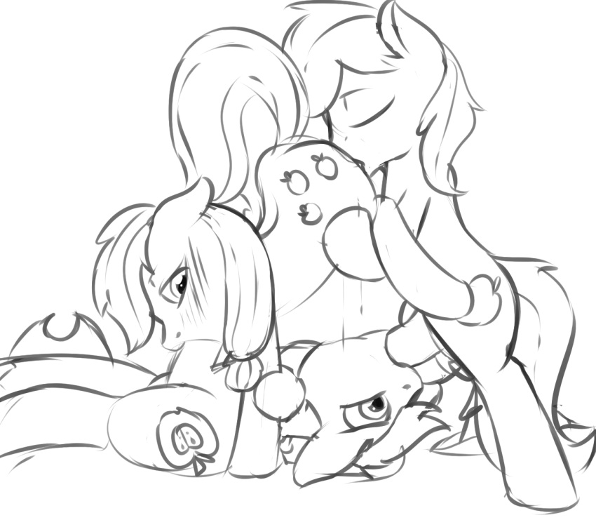 applejack_(mlp) balls big_macintosh_(mlp) bisexual blush braeburn_(mlp) cunnilingus cutie_mark earth_pony equine erection fearingfun fellatio female feral friendship_is_magic fur group group_sex hair hat horse incest male mammal my_little_pony oral penis pony sex sibling straight threesome vaginal_penetration yaoi