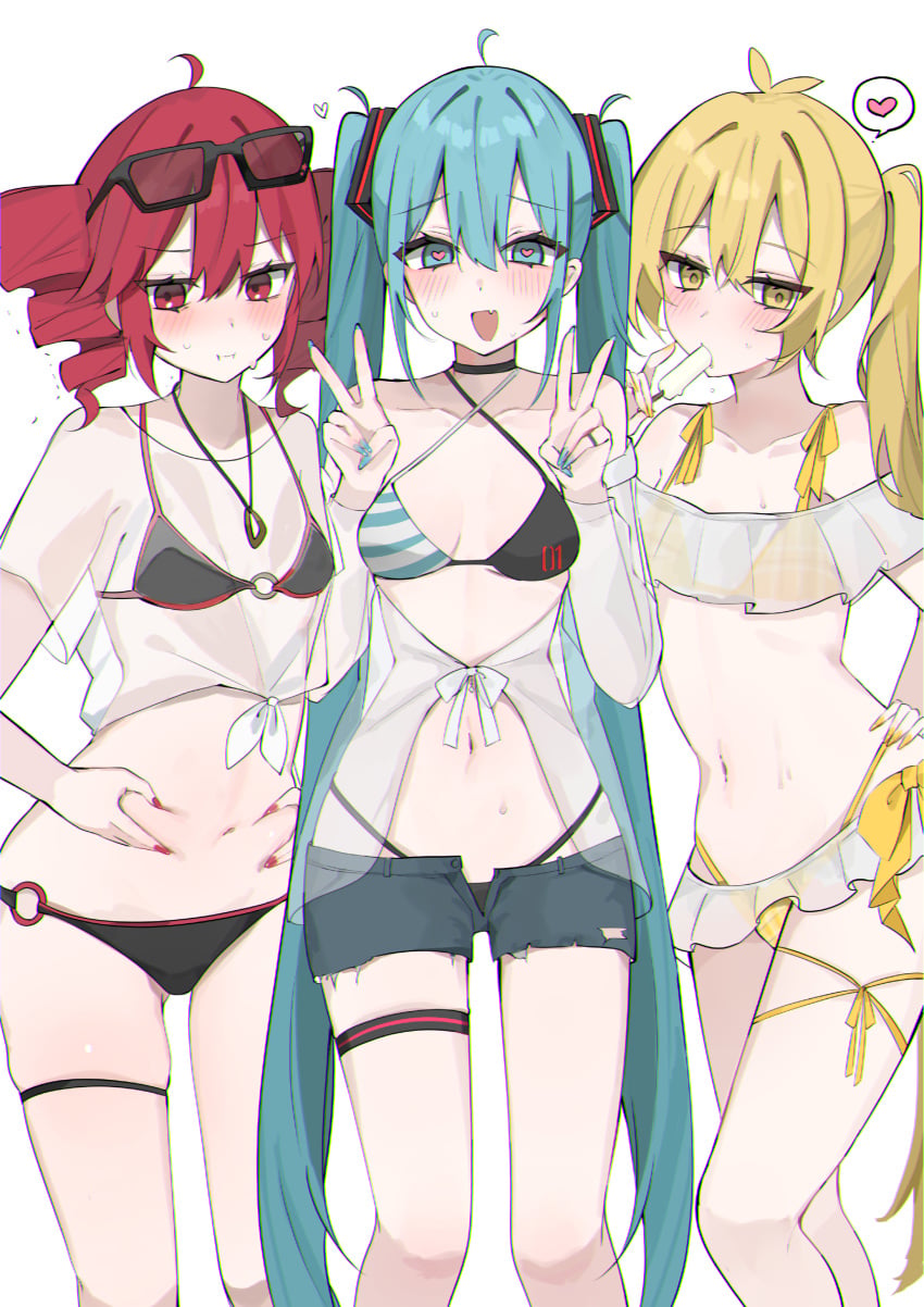 Hatsune Miku (Collared Bikini) Rule 34 Image