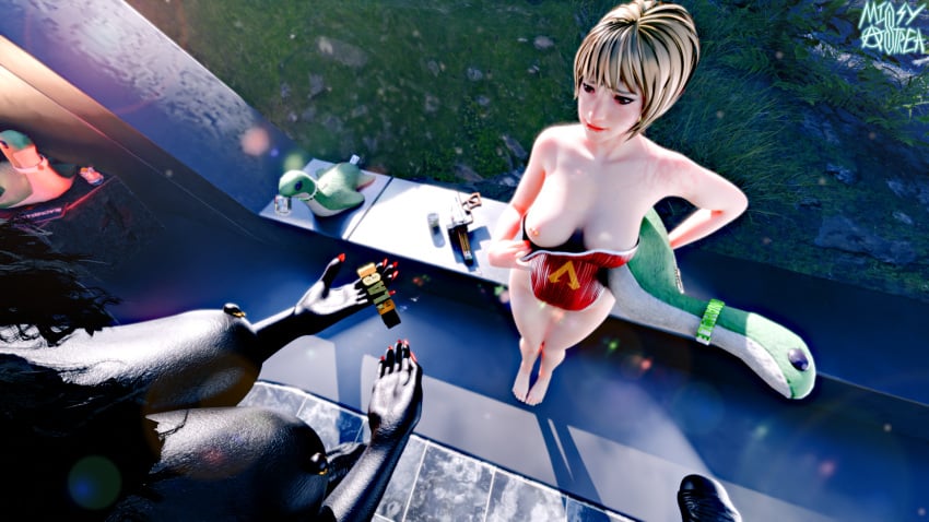 2futas 3d apex_legends before_sex blacked blender breasts choker collar from_above futanari habbo intersex invitation jewelry missyastrea nessie nipple_piercing poolside queen_of_spades revealing_breasts self_upload sentient_object swimsuit wattson_(apex_legends)