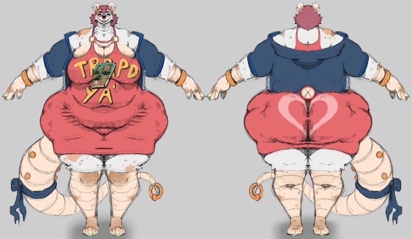 1girls anthro ass ass_bigger_than_head behind_view big_ass big_breasts big_butt bottom_heavy breasts breasts_bigger_than_head breastwizard bubble_butt buckteeth character_sheet chubby chubby_female clothing curvaceous curvy curvy_figure dress ear_piercing female female_only front_view fully_clothed furry grey_background huge_ass huge_breasts long_tail mouse mouse_tail nose_piercing nose_ring piercing piercings rodent solo solo_female tail tail_piercing tail_ring thick_thighs violet_eyes violet_hair voluptuous voluptuous_female wide_hips