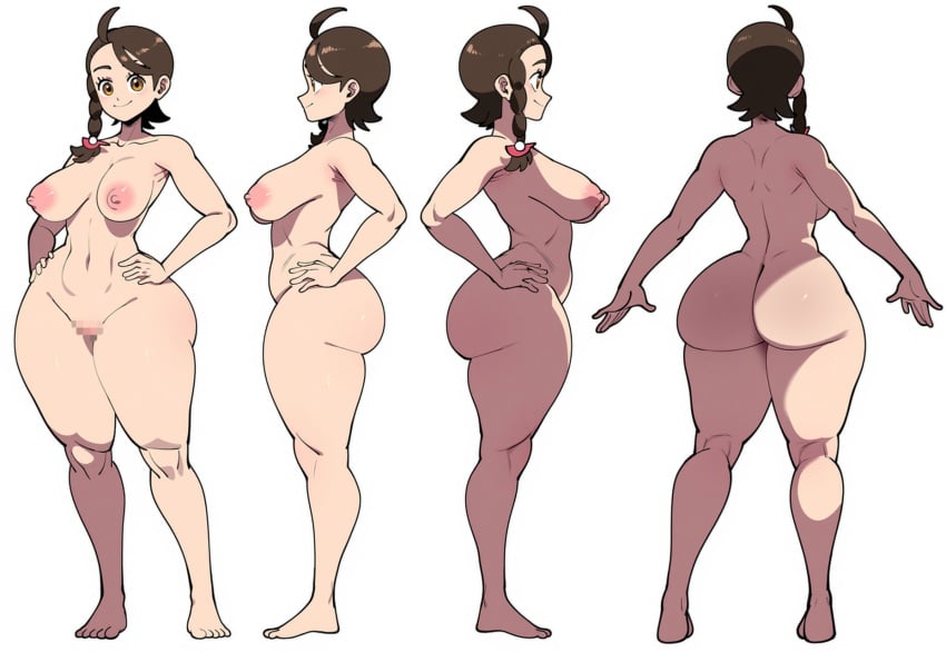 1girls 2025 2d 2d_(artwork) ai_generated ass big_ass big_breasts bubble_butt character_sheet curvy curvy_figure dat_ass female full_body game_freak juliana_(pokemon) large_breasts mullon multiple_views nintendo novelai pokemon pokemon_(anime) pokemon_(game) pokemon_journeys pokemon_sv reference_sheet solo solo_focus standing thick_thighs voluptuous white_background