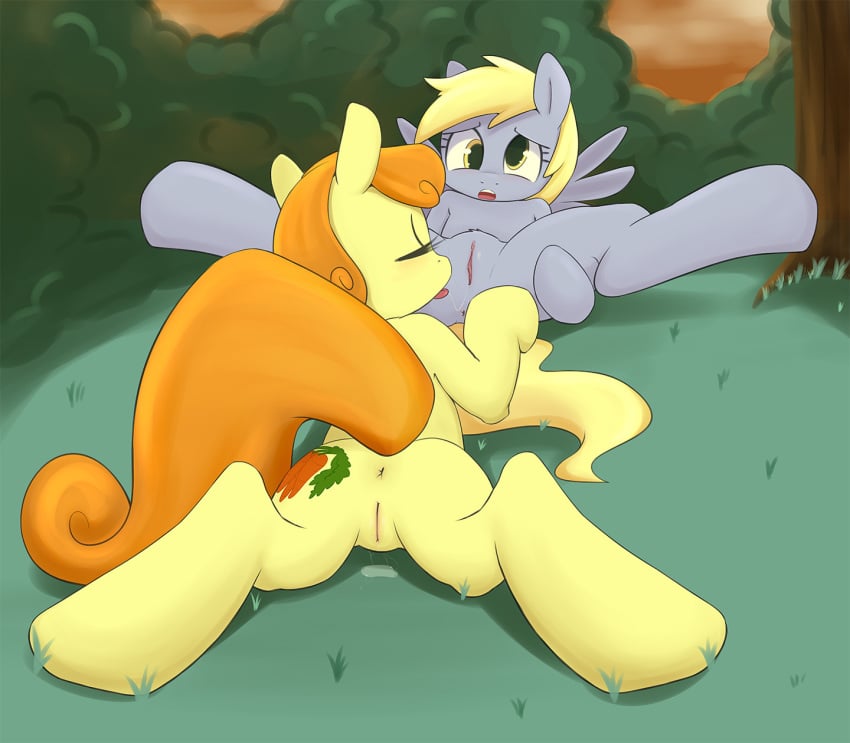 anus blush carrot_top_(mlp) cunnilingus cutie_mark derpy_hooves equine female friendship_is_magic horse yuri my_little_pony oral oral_sex pegasus pony pussy pussy_juice sex smitty_g vaginal_penetration vaginal_penetration wings yuri