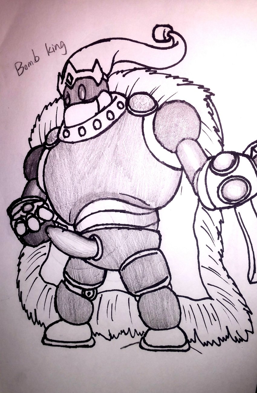 bomb_king_(paladins) male_only paladins tagme traditional_media_(artwork)