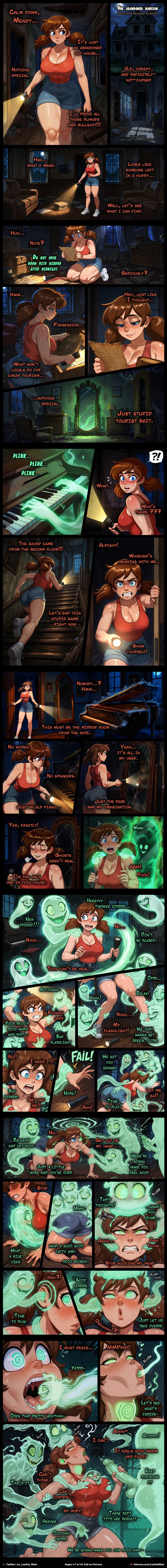 1boy 1girl ahe_gao ahegao ai_assisted ai_generated all_fours artist_name ass blue_eyes blue_shorts blush brain_drain brainwashing breasts brown_hair captured chair cleavage clenched_teeth colored_sclera comic comic_page comic_panel couch cum curvy curvy_figure denim denim_shorts desk ear_penetration ear_possession english_text erection fellatio flashlight flying_sweatdrops forced_orgasm freckles full_moon ghost ghost_possession ghosts glowing grabbing grabbing_another's_breast grand_piano green_eyes handjob heart hetero heterochromia holding holding_paper hypnosis indoors instrument kneeling lamp large_breasts large_penis long_hair looking_at_mirror low_twintails lustful_mind map mind_control mirror moon multiple_views muscular night night_sky oc ohogao open_mouth oral oral_possession paper parted_lips patreon_username penis personality_change piano possessed possession rape red_shirt red_tank_top reflection restrained rolling_eyes running saliva scared scroll shiny_skin shirt shoes short_shorts short_twintails shorts silk smile sneakers socks solo speech_bubble spider_web spoken_interrobang stairs sweat tank_top teeth tentacles testicles text thick_thighs thighs tickling tongue tongue_out twintails uncensored vaginal_possession veins veiny_penis voluptuous web_address window wooden_floor writing