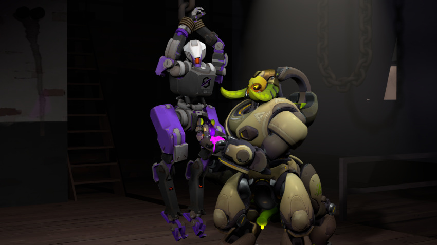 1boy 1futa 3d anthro aroused blizzard_entertainment bound cum cum_on_hand dazed domination erection exhausted forced futa_on_male futadom futanari glowing_cum glowing_eyes hand_on_penis horsecock living_machine male molestation null_trooper omnic orisa overwatch penis penis_milking post_orgasm rape restrained robot rtsfm single_eye size_difference smooth_penis suspended_in_midair