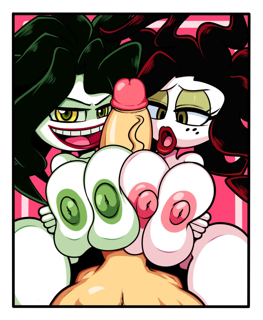 big_breasts big_penis breasts cartoon_network double_paizuri dual_persona female freckles huge_breasts huge_cock human human_on_humanoid human_only lipstick makeup male male_human/female_humanoid mammal monamania multiple_paizuri navel nipples paizuri penis powerpuff_girls powerpuff_girls_z red_lipstick sedusa sex superbunnygt sweetdandy unseen_male_face white_skin