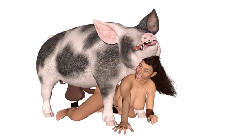 3d breasts interspecies julchen minjaz penis pig suid suina sus_(pig) swine zoophilia