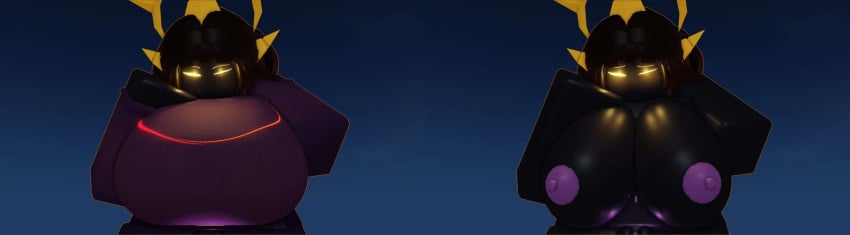 1girls 3d 3d_(artwork) big_breasts breasts clothed lampshaderr34 naked naked_female nipples nude pussy pussy_peek roblox roblox_game robloxian tagme the_umbra tower_defense_simulator