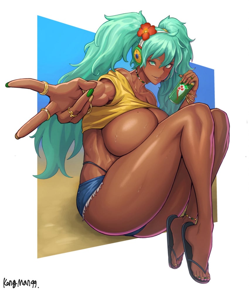 1girls ass big_ass big_breasts big_thighs brazil brazilian brazilian_female brazilian_miku breasts cyan_eyes cyan_hair female female_only hatsune_miku huge_ass huge_breasts huge_thighs kingbang large_breasts latin_american_hatsune_miku_(meme) long_hair looking_at_viewer mole mole_on_breast sitting solo solo_female tagme tan tan_body thick_hips thick_thighs thighs twintails vocaloid voluptuous