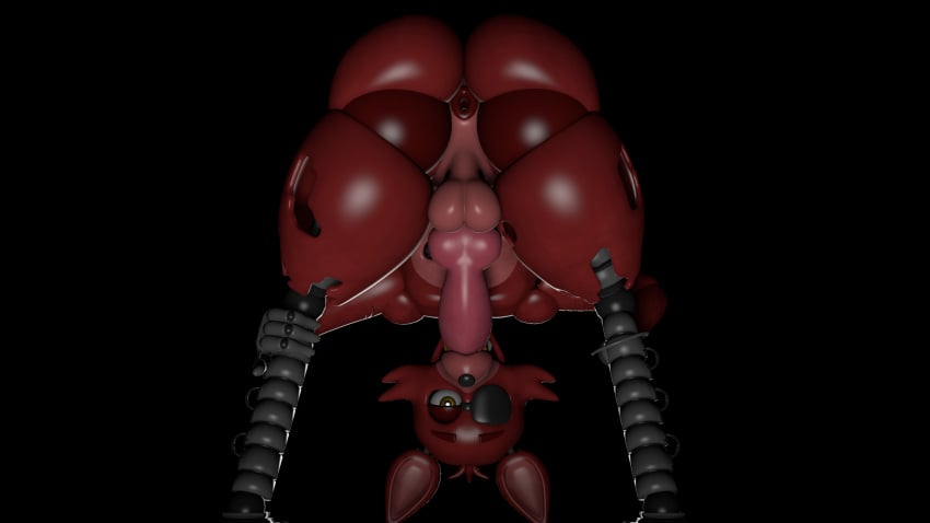 fox foxy_(fnaf) male male_only modeling posing_for_the_viewer self_blowjob sfm source_filmmaker tagme