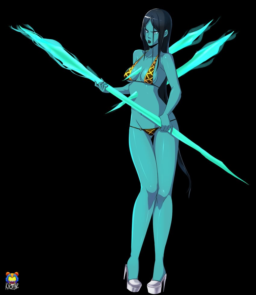 bikini female ghost ghost_girl kalista kyoffie league_of_legends looking_at_viewer riot_games video_games