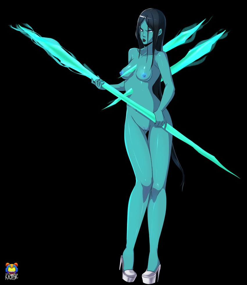 1girls female ghost ghost_girl kalista kyoffie league_of_legends looking_at_viewer nude nude_female riot_games video_games