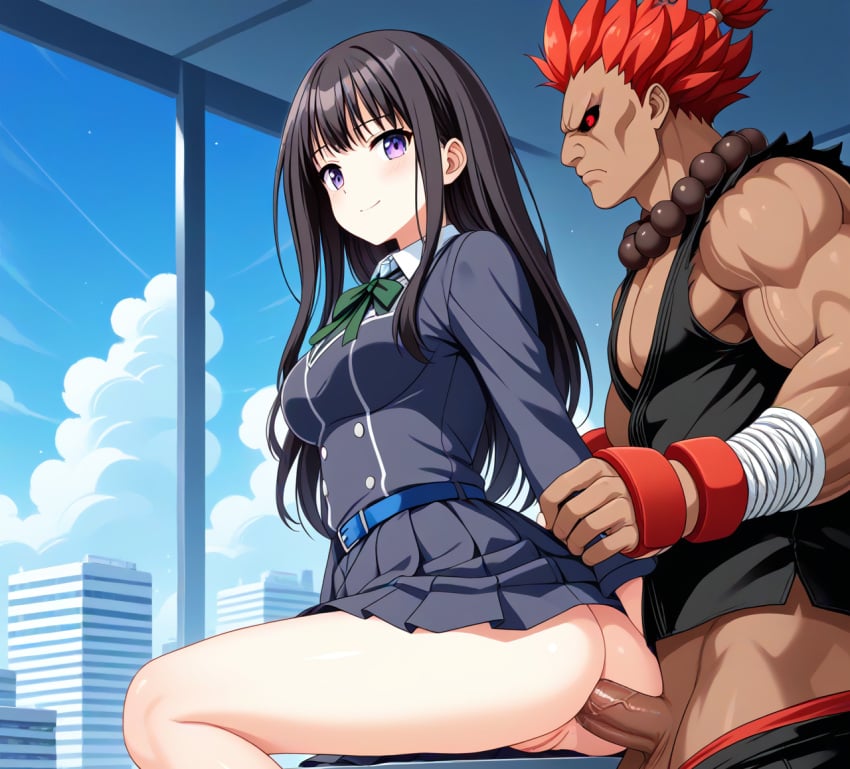 1boy 1girls adult adult_and_teenager age_difference ai_generated akuma anal anal_sex anus ass black_hair blush breasts capcom crossover cum cum_in_ass cum_inside dilf female inoue_takina leandroff5 long_hair lycoris_recoil male male/female male_penetrating_female mature mature_male muscular muscular_male older_male older_man_and_teenage_girl older_penetrating_younger,pleasure_face pleasured pleasured_female pussy red_hair self_upload sex standing_sex straight street_fighter teenage_girl teenager uncensored young younger_female