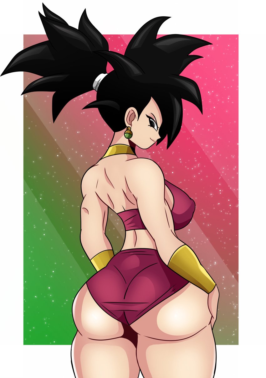 ass crop_top dar_ass dragon_ball female kefla light_skin shorts sonson-sensei