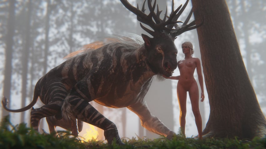 3d ciri horsecock interspecies monster monster_cock the_witcher_(series) witcherres zoophilia