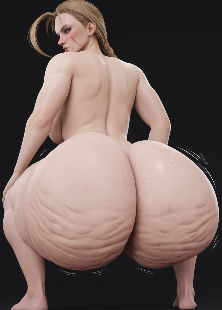 1girls 3d ai_generated ass_clapping ass_shake back_view big_ass big_breasts big_butt black_background blonde_hair blue_eyes bottom_heavy british british_female bubble_butt butt butt_crack buttocks cammy_white capcom cellulite child_bearing_hips clapping_buttocks clapping_cheeks dat_ass european_female feet female female_only fit_female hands_on_knees huge_ass long_hair looking_at_viewer looking_back massive_ass pawg scar sideboob simple_background solo squatting street_fighter throwing_it_back twerking twerking_position voluptuous voluptuous_female white_skin wide_hips