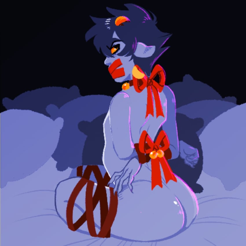 angry_expression bondage bondage hareofhrair homestuck karkat_vantas tape_gag