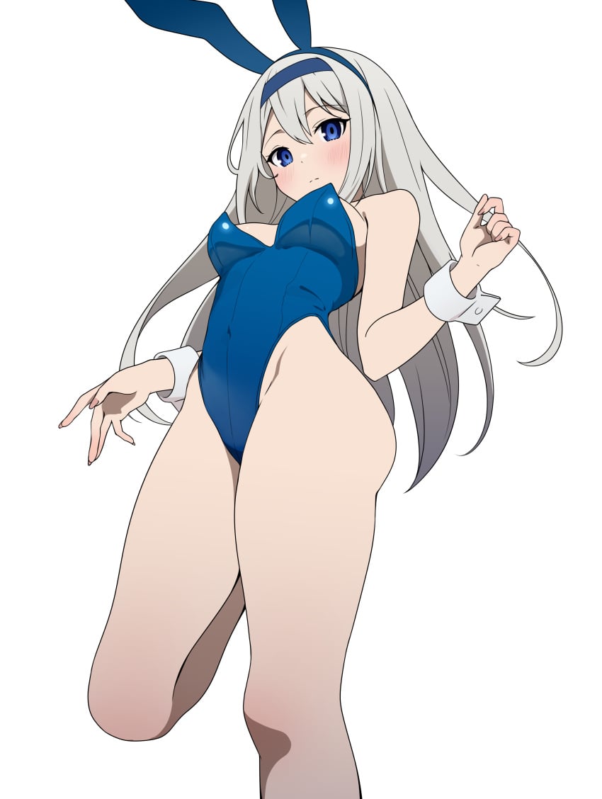 1girls ass bare_arms bare_ass bare_back bare_butt bare_calves bare_hands bare_hips bare_knees bare_legs bare_shoulders bare_skin bare_thighs belly belly_button blue_bunny_ears blue_bunnysuit blue_eyes blue_eyes_female blue_hairband blue_leotard blue_topwear blush blush_face blush_lines blushed_face blushing_at_viewer blushing_face blushing_female breasts bunny_ears bunnygirl bunnygirl_outfit bunnysuit busty busty_female busty_girl busty_teen calves cleavage coro_fae curvaceous curvaceous_body curvaceous_female curvaceous_figure curvaceous_hips curvaceous_teen curvy curvy_ass curvy_body curvy_female curvy_figure curvy_hips curvy_teen dot_nose elbows exposed_arms exposed_ass exposed_back exposed_butt exposed_hips exposed_legs exposed_shoulders exposed_skin exposed_thighs eyebrows_visible_through_hair fair_skin female female_focus female_only fingernails fingers groin hairband high_resolution high_school_student highres kaguya-sama_wa_kokurasetai_~tensai-tachi_no_renai_zunousen~ knees lean_body lean_figure leg_up legs leotard light-skined_female light-skinned light-skinned_female light_skin light_skin_female light_skinned light_skinned_female long_hair looking_at_viewer looking_down looking_down_at_viewer medium_breasts midriff nail_polish nails narrow_waist navel pink_fingernails pink_nail_polish pink_nails school_girl shirogane_kei shoulders simple_background slender_body slender_waist slim_girl slim_waist small_breasts smooth_skin solo standing teen_girl teenage_girl teenager thick_ass thick_thighs thighs thin_waist topwear underboob upper_body v-line white_background white_eyebrows white_hair white_hair_female white_wrist_cuffs wide_hips wrist_cuffs