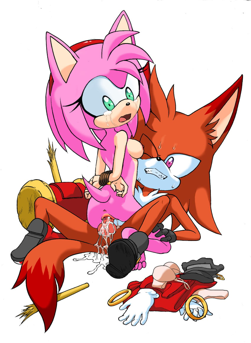 1boy amy_rose anthro anus areolae arms_behind_back bondage boots bound_arms breasts crying cum cum_in_pussy cum_inside dashthecheetah domination duo eyelashes feline female female_on_top femsub footwear furry green_eyes hairband hammer hedgehog high_resolution interspecies looking_back magenta_eyes male maledom mammal medium_breasts nipples piko-piko_hammer piko_piko_hammer pink_eyes pink_hair pussy rape razord_the_cat-wolf rope scared sex sideboob sonic_(series) straight sweat tears vaginal_penetration weapon wolf