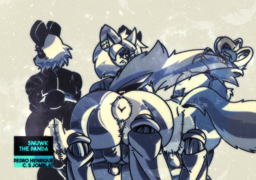 2025 after_sex ailurid animal_humanoid anthro anthro_penetrated anus ass bear big_butt bodily_fluids cum cum_inside equid equine fan_character femboy feminine_pose genital_fluids genitals giant_panda group hi_res human human_on_anthro humanoid humanoid_genitalia humanoid_penis interspecies male male_penetrated mammal muscular muscular_anthro muscular_male nintendo penetration penis pokemon pokemon_(species) precum puffy_anus red_panda snuwkthelewd thick_thighs trio wide_hips zebra