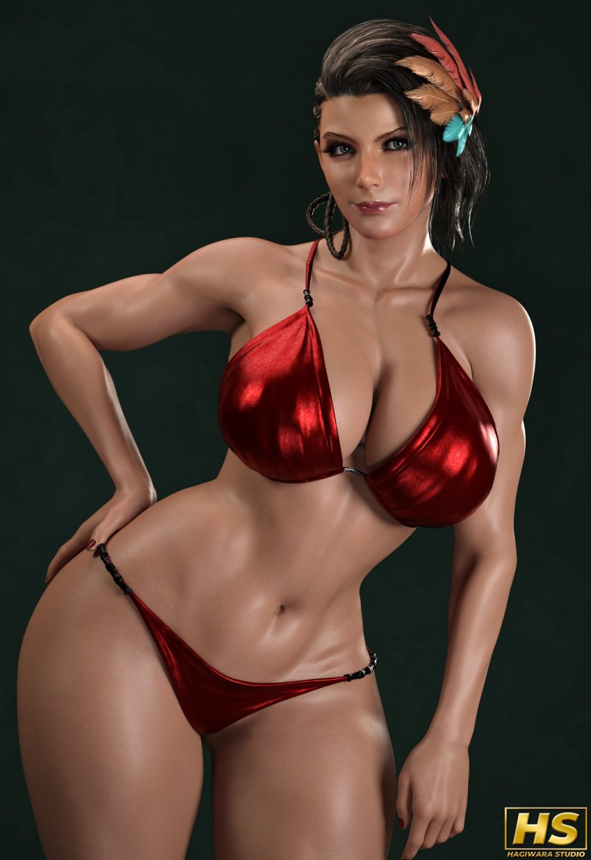 1girls 3d ass azucena_milagros_ortiz_castillo big_ass big_breasts bikini breasts dark-skinned_female female female_only hagiwara_studio latina namco peruvian_female tekken tekken_8 thick_thighs wet wide_hips