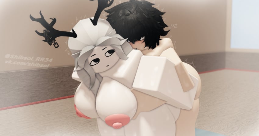 1boy 1girls 3d cuddle cuddling curvy_female curvy_figure expressionless huge_cock male male/female no_reaction pale_skin roblox robloxian shibsol_rr34 source_request straight sweating tagme testicles thick thin_waist twink twitter_username voluptuous voluptuous_female