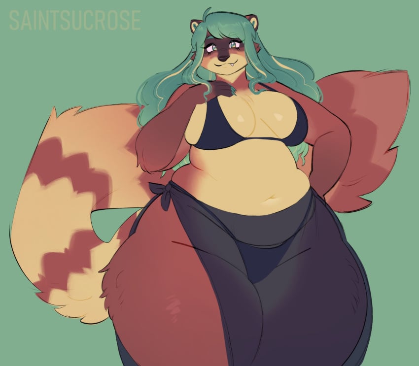 bbw big_breasts breasts chubby female furry huge_breasts saintsucrose tagme thick_thighs wide_hips