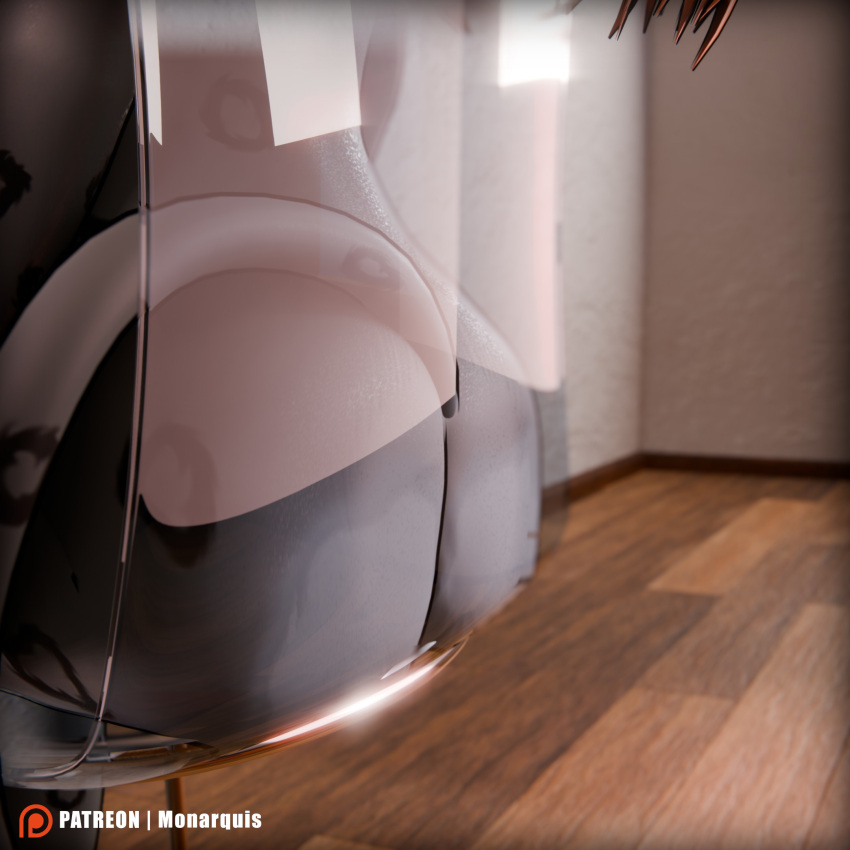 3d_(artwork) anthro anus ass butt_focus chair close-up digital_media_(artwork) felid female furniture genitals hi_res mammal momo_(monarquis) monarquis pantherine pussy raised_tail snow_leopard solo tail