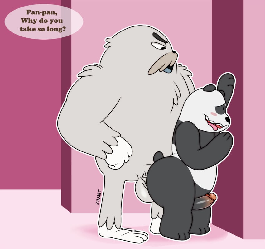 anal anal_sex balls bear bigfoot cartoon_network duo gay humanoid_penis kiwart male male/male male_only mammal panda panda_(wbb) penetration penis ralph_(wbb) we_bare_bears yaoi