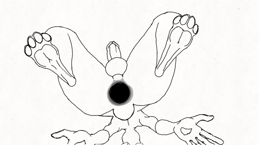 anal anal_masturbation anal_sex animated anthro balls benign_light digitigrade_legs humanoid_penis lagomorph low-angle_view male male_only mammal masturbation penetration penis rabbit simple_background solo worm's-eye_view