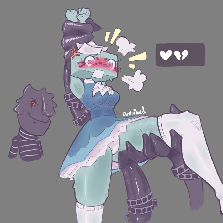 Asgore Runs Over Dess (Meme) Rule 34 Image