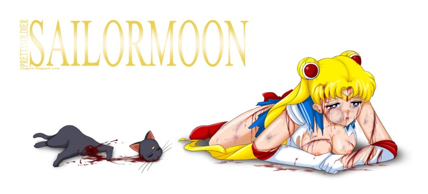 bishoujo_senshi_sailor_moon blood clothing decapitation feral fur gore luna_(sailor_moon) s2x sailor_moon skirt small_breasts tagme usagi_tsukino