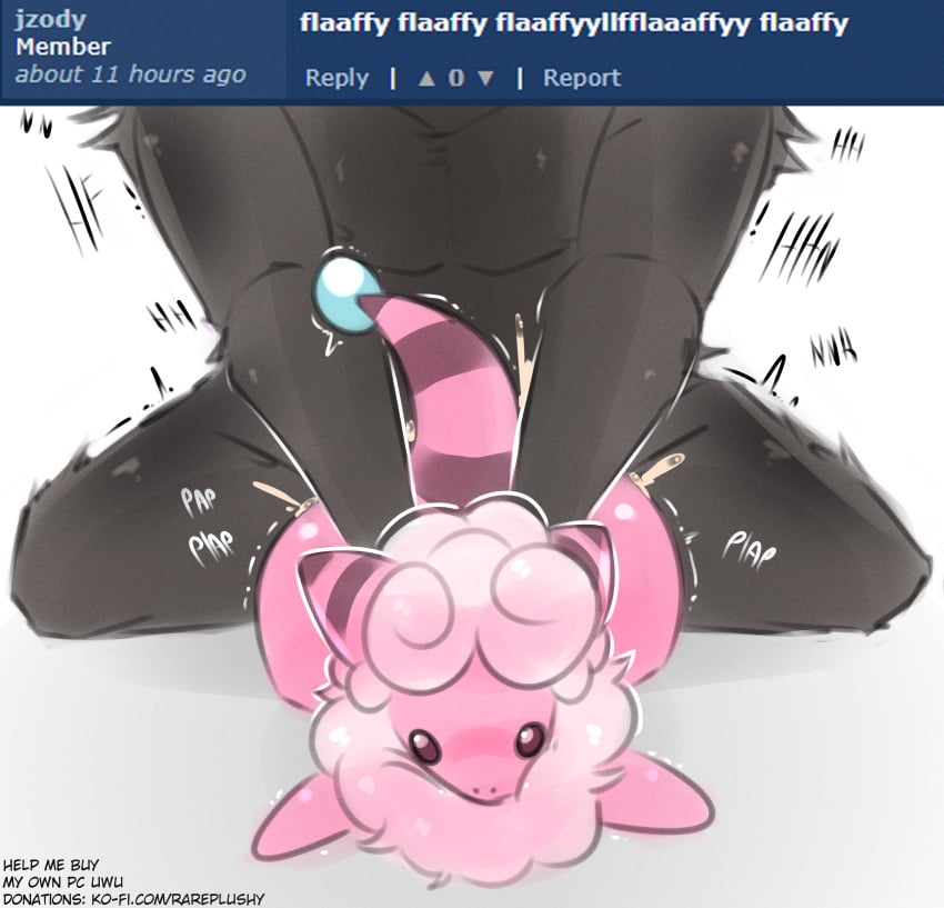 absurd_res anal anal_sex anthro ass big_butt blush bodily_fluids canid canine cum duo flaaffy fur generation_2_pokemon genital_fluids hi_res huge_butt huge_hips huge_thighs male male/male male_penetrated male_penetrating male_penetrating_male mammal nintendo penetration penile penile_penetration pokemon pokemon_(species) rareplushy rough_sex sex simple_background size_difference tail text thick_thighs wide_hips