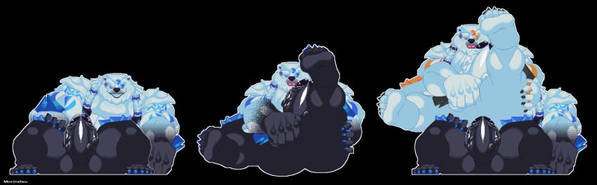 anal anal_sex animated anthro barazoku bear big_muscles big_penis bodily_fluids clothing cowgirl_position cum cum_in_ass cum_inside deity digital_media_(artwork) feet from_behind_position from_front_position genital_fluids genitals hi_res huge_cock huge_muscles humanoid_genitalia idle_animation league_of_legends legwear loop lying male male/male mammal moobs morinetsu muscular muscular_anthro muscular_male nipples on_back on_bottom on_top penetration penis pixel_(artwork) riot_games sex short_playtime tail tail_motion tencent thigh_highs translucent ursine volibear