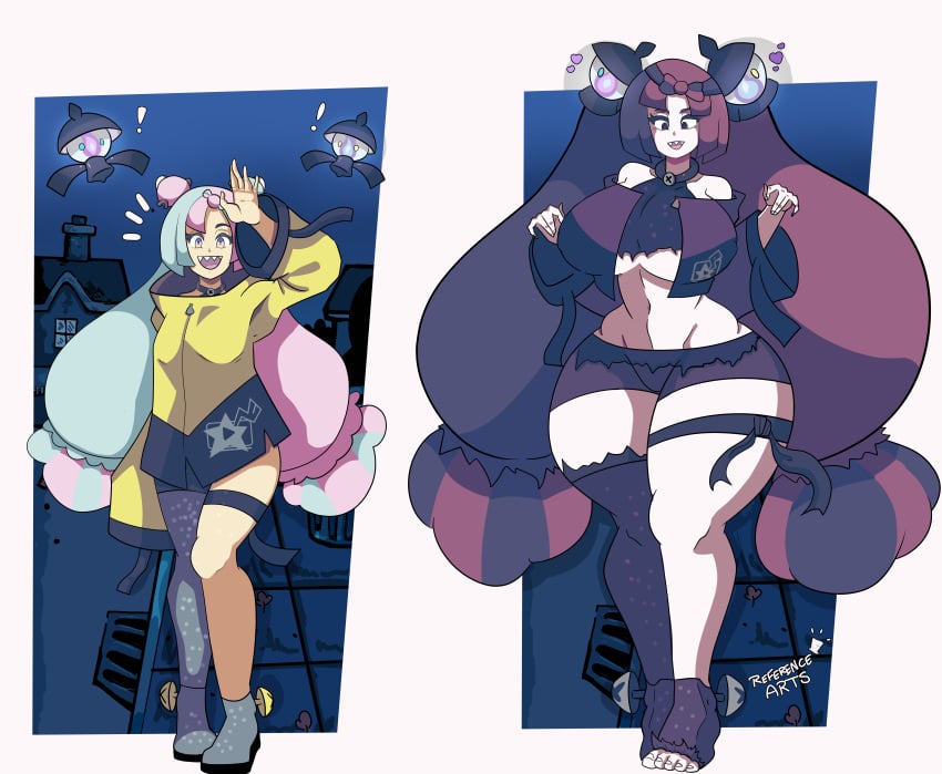 1girls 2025 before_and_after blue_hair breast_expansion breasts_bigger_than_head clothed clothed_female clothing female female_only hex_maniac hexification huge_breasts iono_(pokemon) jacket lampent leotard light-skinned_female light_skin light_skinned_female long_twintails medium_breasts midriff multicolored_eyes navel nintendo one_stocking open_jacket pink_hair pokemon pokemon_(species) pokemon_sv purple_eyes purple_hair referencearts ripped_clothing ripped_leotard ripped_shoes ripped_stockings sharp_teeth shoes stocking thick_thighs transformation twintails twintails_(hairstyle) two_tone_hair underboob wide_hips
