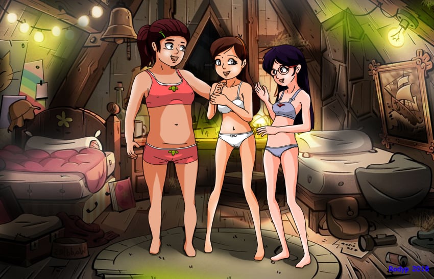 3girls candy_chiu disney disney_channel female female_only gravity_falls grenda_grendinator mabel_pines multiple_girls rodyp straight_hair tagme