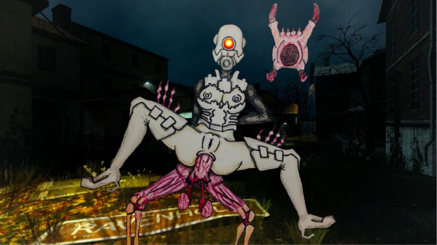 alien anal anal_sex arms_behind_back ass blood boots clothing cock_and_ball_torture combine combine_assassin crystalfalcon exposed_balls fast_zombie female genital_mutilation genital_trauma half-life half-life_2 half-life_2_beta headcrab headcrab_zombie helmet high_heels kneehighs mammal monster nipples pale_skin penis pussy rape ravenholm red_eyes ripped_clothing sex spread_legs straight testicles valve_(company) white_boots white_clothing zombie