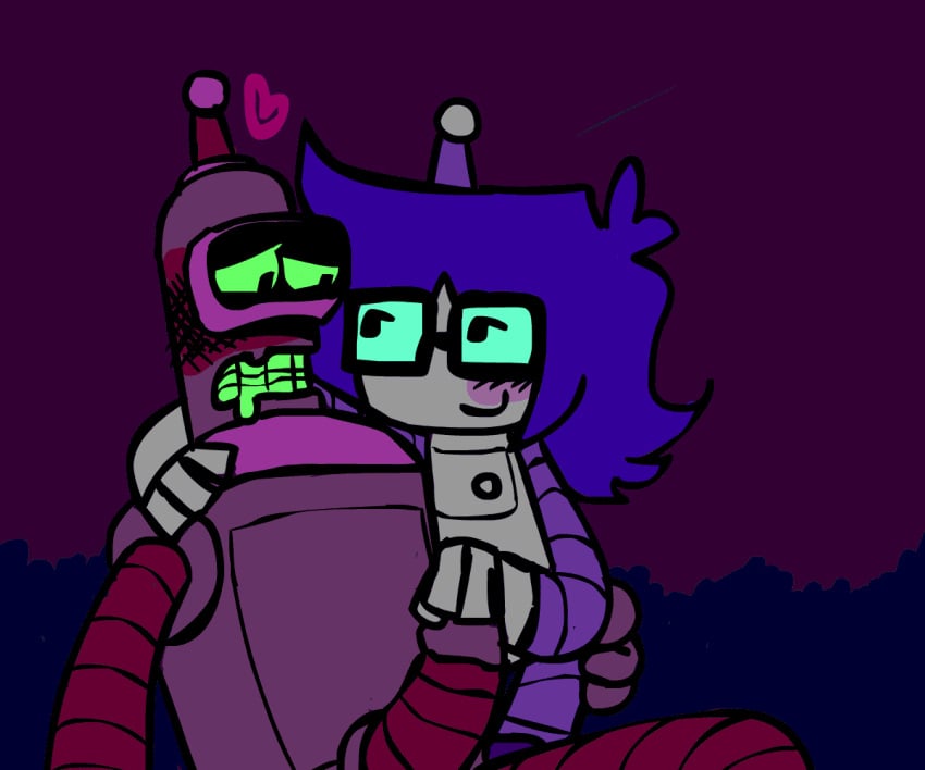 1boy 20th_century_studios ambiguous_gender androgynous animated animated animated animation bender_bending_rodriguez blush cliveisawesome223 cock cock_tip dick futurama glasses hand_on_shoulder handjob loving_couple loving_gaze loving_it male no_penetration nonbinary oc oc_x_canon original_character penis penis_stimulation robot_boy robot_on_robot robot_only robot_penis self_upload selfship selfshipping teasing tip yumeship yumeshipping