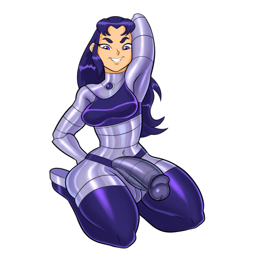 1futa 2d alien alien_futanari alien_look_like_human armor ball_armor ball_bulge balls balls_under_clothes big_penis black_hair blackfire cock_sleeve cock_sock dc dickgirl drunkengeneral flaccid futa_only futanari huge_cock humanoid intersex komand'r latex latex_bodysuit latex_breasts latex_elbow_gloves latex_futa latex_gloves latex_long_gloves latex_skin latex_skinsuit latex_suit latex_thigh_highs latex_thighhighs light-skinned_futanari light_skin orange_skin penis penis_armor penis_bulge penis_under_clothes purple_eyes shiny skin_tight skin_tight_outfit skin_tight_suit skin_tight_thighhighs skintight skintight_bodysuit skintight_clothes skintight_clothing skintight_suit smug solo solo_futa stockings straight_hair tamaranean teen_titans