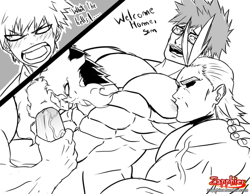 2boys abs all_might anal anal_sex ass bakugou_katsuki bakugou_masaru bara big_penis blonde_hair daddy doggy_style endeavor_(my_hero_academia) enji_todoroki erection father fire from_behind_position gay grin hand_on_head human katsuki_bakugou male_focus masaru_bakugou muscles muscular muscular_male my_hero_academia naked nude oral oral_sex pecs penis pubic_hair red_hair sex smirk son teeth threesome thrusting todoroki_enji tongue tongue_out toshinori_yagi yagi_toshinori yaoi zapphier