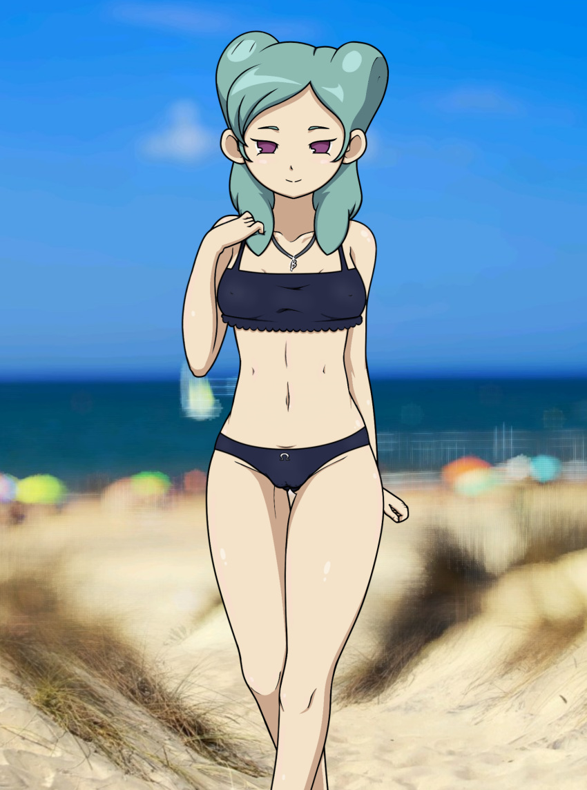 1girls beach beta_(inazuma_eleven) bikini female female female_only inazuma_eleven inazuma_eleven_(series) looking_at_viewer psycodraws seductive seductive_look solo solo_female solo_focus swimsuit