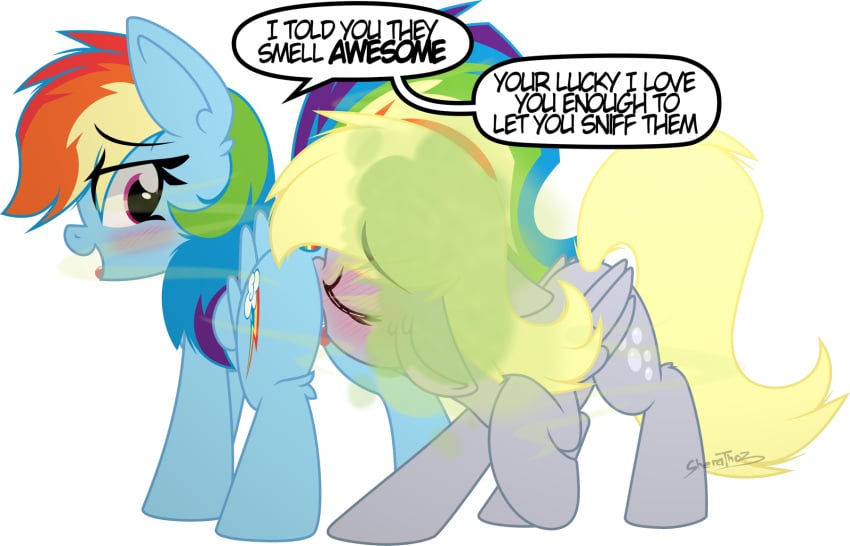 2024 alpha_channel ass ass_up black_eyebrows black_eyelashes black_text blonde_hair blonde_mane blue_body blue_ears blue_feathers blue_fur blue_wings blush blush_lines butt_in_face butt_sniffing closed_eyes cunnilingus cutie_mark derpy_hooves dialogue duo ears_back ears_up english_text equid equine eye_through_hair eyebrow_through_hair eyebrows eyelashes fart fart_cloud fart_fetish fart_sniffing feathered_wings feathers female female/female feral feral_on_feral friendship_is_magic fur green_fart grey_body grey_ears grey_feathers grey_fur grey_wings hair hasbro head_turned hi_res horse intraspecies linked_speech_bubble looking_at_another looking_back looking_back_at_another looking_back_at_partner mammal mane multicolored_hair multicolored_mane multicolored_tail my_little_pony oral pegasus pink_eyes pink_tongue pivoted_ears pony quadruped rainbow_dash_(mlp) rainbow_hair rainbow_mane rainbow_tail raised_leg sex sherathoz signature simple_background sniffing snout speech_bubble standing stink_lines tail talking_to_another talking_to_partner text tongue tongue_out translucent translucent_hair transparent_background unguligrade vaginal_penetration wings yellow_tail