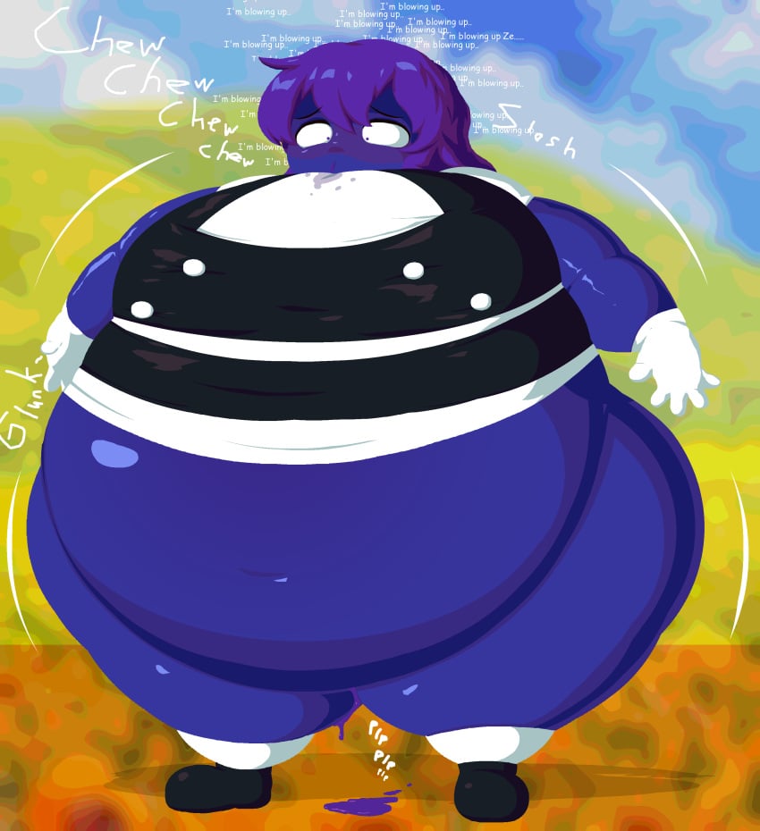 big_ass big_breasts blueberry_inflation breasts bubble_butt huge_ass marisa_kirisame thick_thighs touhou wide_hips yarbage