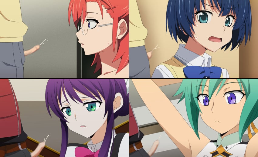 10s 1boy 4girls ano_natsu_de_matteru aqua_eyes aquarion_(series) aquarion_evol arms_up blue_eyes blue_hair bow censored cum disappointment ejaculation erection faceless_male failure female female_focus glasses green_eyes green_hair handsfree_ejaculation indoors little_penis long_hair m_system micropenis mikono_suzushiro mosaic_censoring multiple_girls open_mouth penis pixelated pixelated_penis purple_eyes purple_hair red_hair short_hair small_penis_disappointment small_penis_humiliation surprised sweatdrop tagme takatsuki_ichika tanigawa_kanna zessica_wong