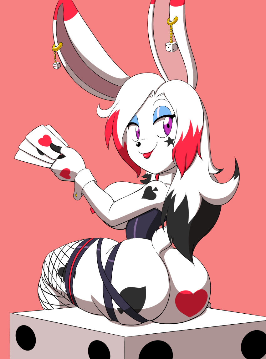 1girls 2d 2d_(artwork) 2d_artwork background big_ass big_breasts big_butt black_legwear bunny bunny_ears bunny_girl bunny_tail bunnysuit card cards colored_hair dat_ass dice ear_piercing ear_ring earrings female fur furry furry_ass furry_breasts furry_ears furry_female furry_only furry_tail heart high_resolution highres huge_ass huge_breasts huge_butt legwear long_hair looking_at_viewer looking_back looking_pleasured naked nude nude_anthro nude_female piercings purple_eyes seducing seduction seductive seductive_eyes seductive_look seductive_smile showing_ass showing_breasts simple_background spades tail tansau tattoo tattoo_on_arm tattoo_on_butt thick thick_ass thick_thighs thigh_highs thighhighs thighs white_body white_hair white_skin wide_ass wide_hips