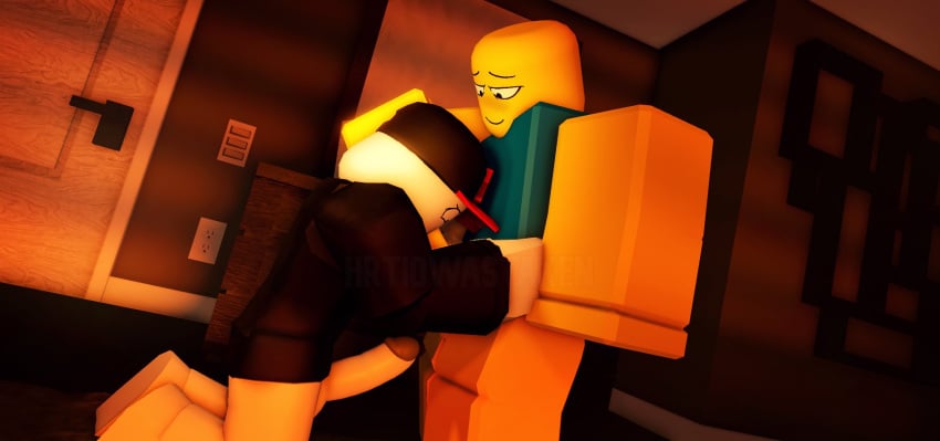 2boys 3d afternoon balls blowjob cap erection gay guest_(roblox) head_hold hrtiowastaken kneeling male noob oral penis roblox roblox_background robloxian sex smile tagme video_games